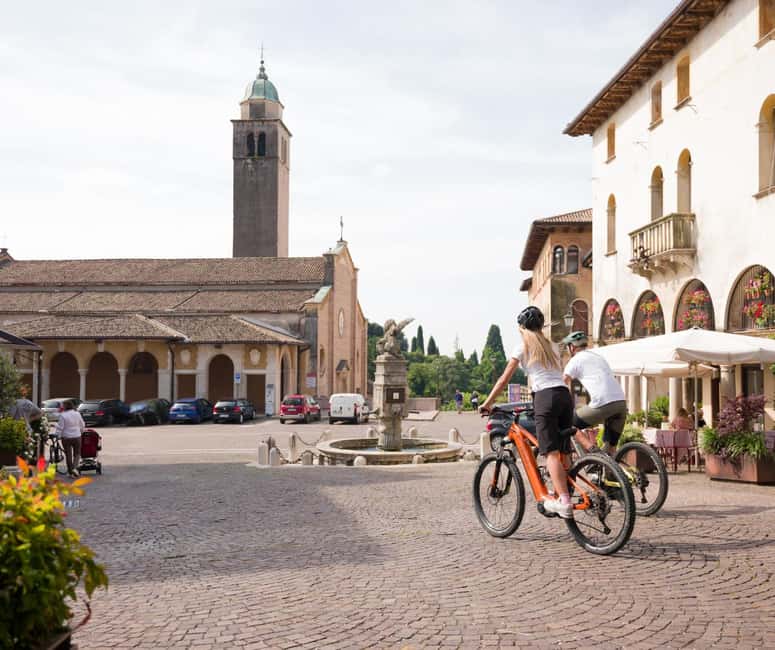 Asolo and the hills: easy e-bike tour - The ride segment to Asolo: scenic breaks and a route that keeps moving